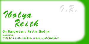 ibolya reith business card